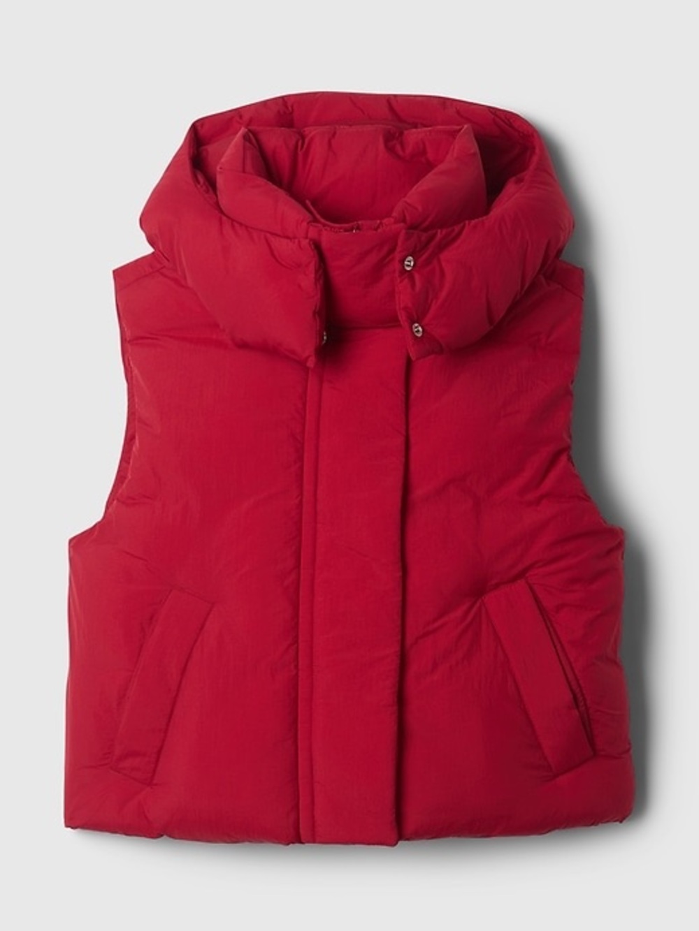 Duvet Wrap Crop Puffer Vest